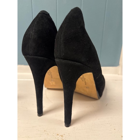 Chinese Laundry Muse‎ Black Suede Leather Platform Stiletto High Heel Pumps 11 - Picture 4 of 7